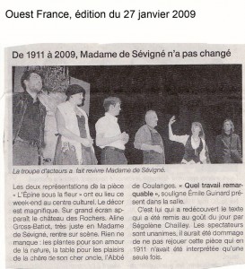 article pru dans Ouest france en 2009